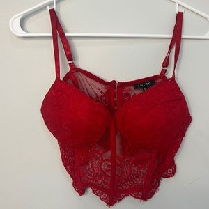 Red sexy crop top